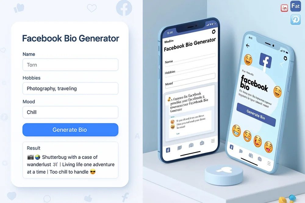 FB Bio Generator: Create Engaging Facebook Bios in Seconds | Free Tool